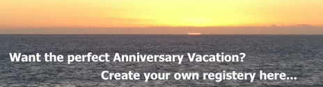 anniversary vacation registery